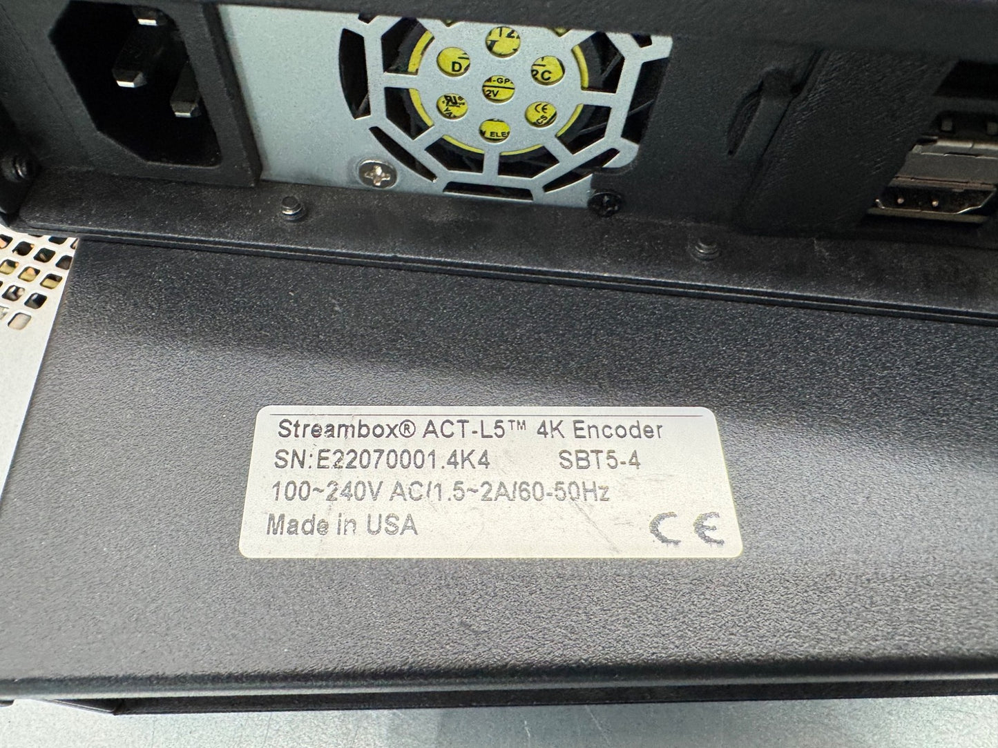 Streambox ACT-L5 Codec 12g-SDI audio video stereo encoder decoder Chroma 4K