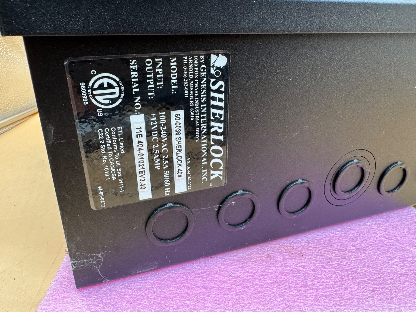 60-0036 SHERLOCK 404 Genesis International Refrigerant Gas Monitor New BULK
