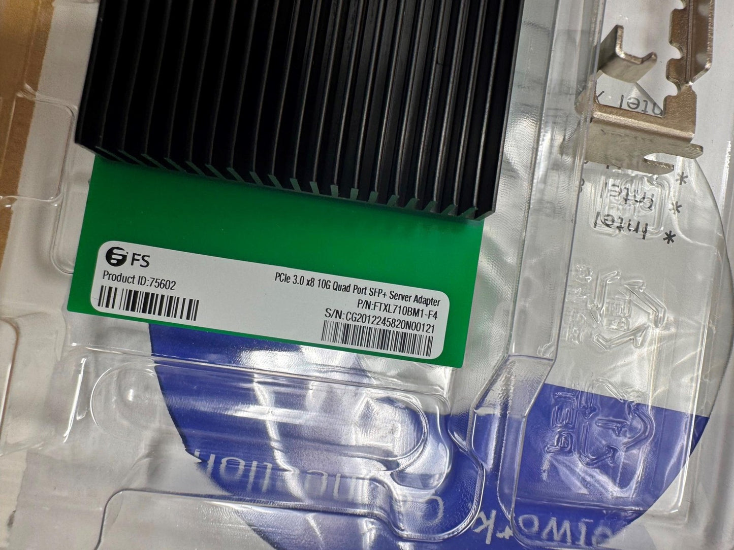 NEW BULK FS Intel Based XL710-BM1 NIC FTXL710BM1-F4 Card 10G Quad-Port SFP+