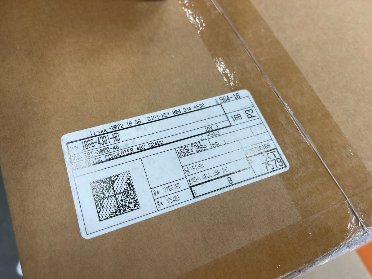 NEW Mean Well RST-5000-48 Switching DC Power Supply 380-480 220-277VAC 48V 105A
