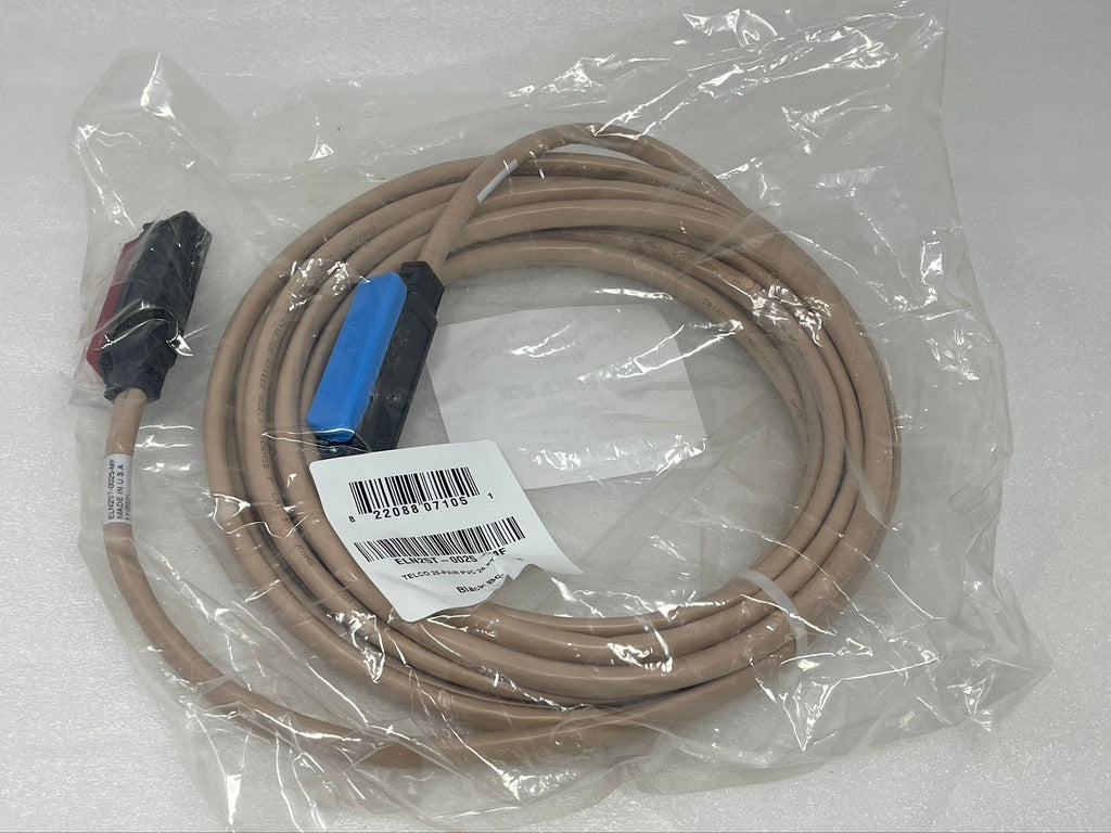 NEW Black Box ELN25T-0025-MF 25-FT 25-pair Trunk CAT3 TELCO CABLE MALE / FEMALE