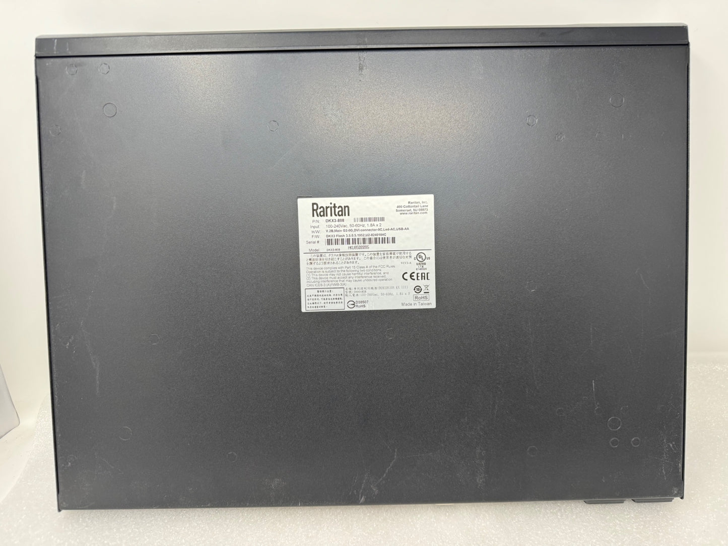 Raritan Dominion DKX3-808 8 Port KVM Over IP Switch DKXIII 8 user 8 ports
