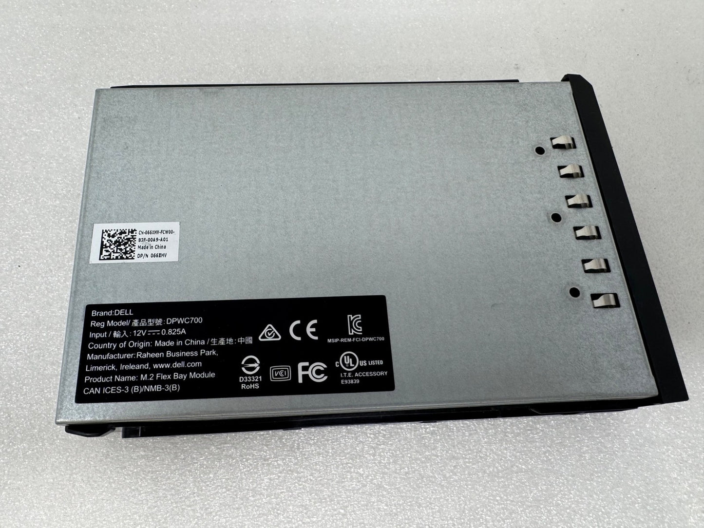 Dell T5820 T7820 T7920 M.2 to SAS FlexBay Module 66XHV DPWC700 No Tray - Used