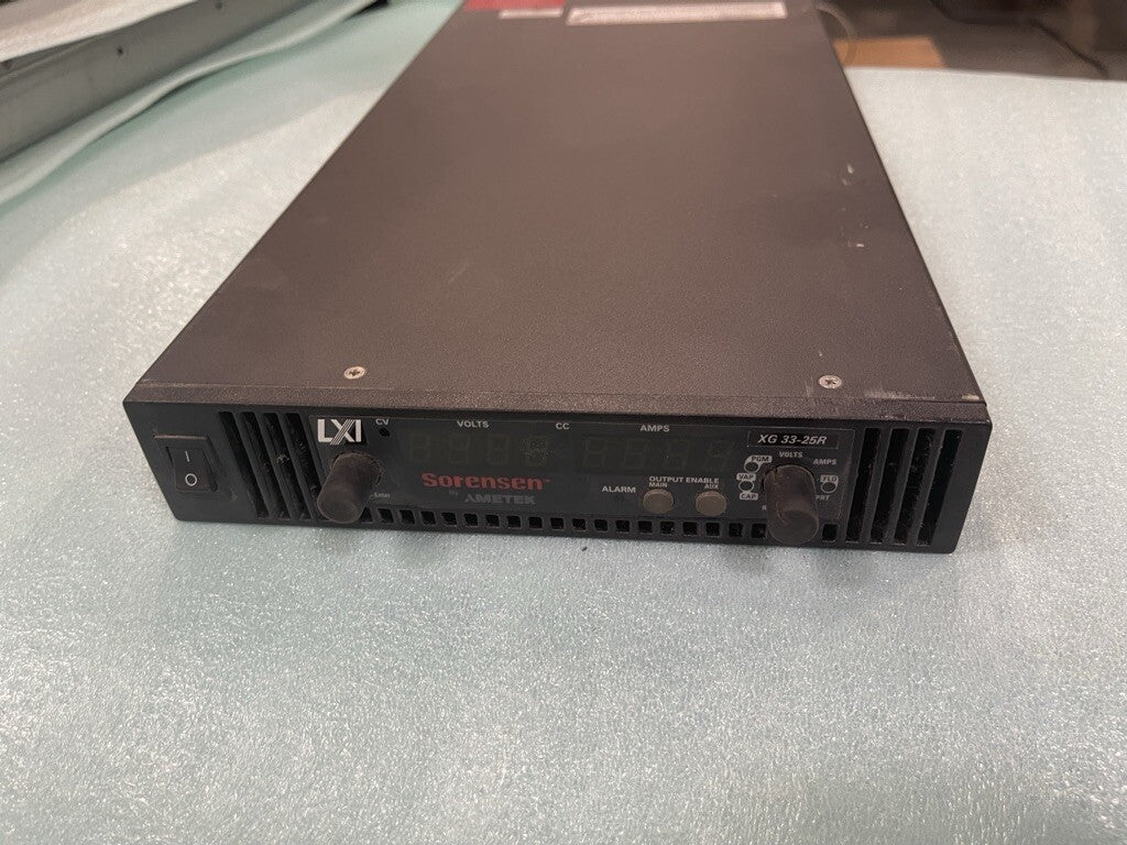 Sorensen Amtek XG33-25MEB Programmable DC Power Supply 0-33V, 0-25A 835W