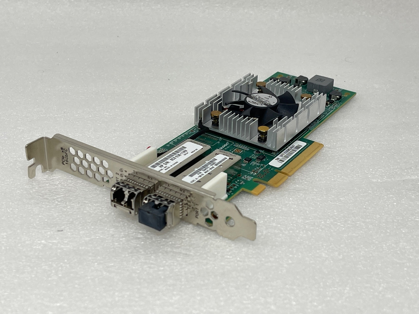 HP QLogic QLE2662 Dual Port 16Gb SFP+ HBA adapter card QW972-63001 2x SFP E7Y09A
