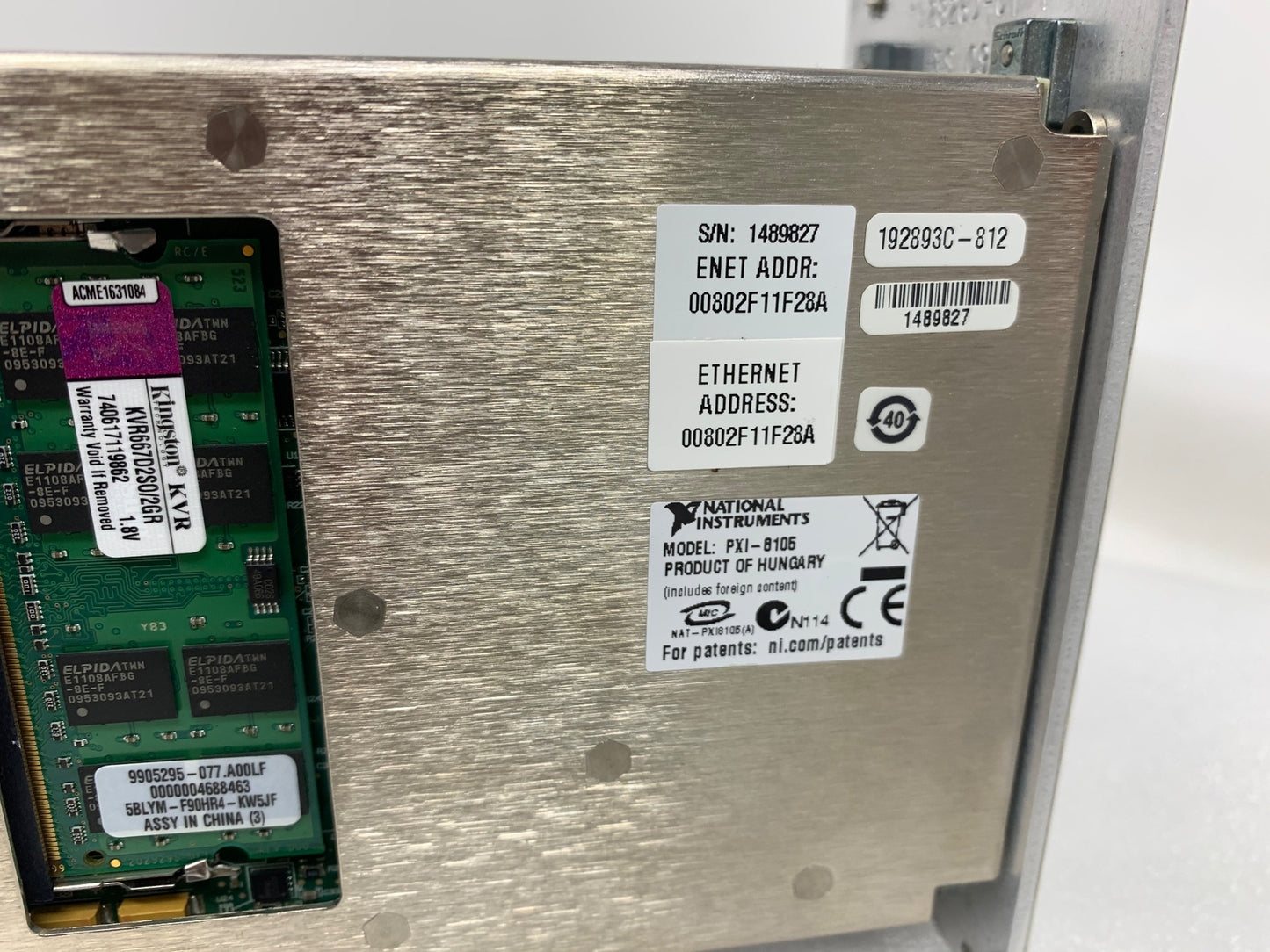 ONE USED National Instruments NI PXI-8105 Embedded Controller tested