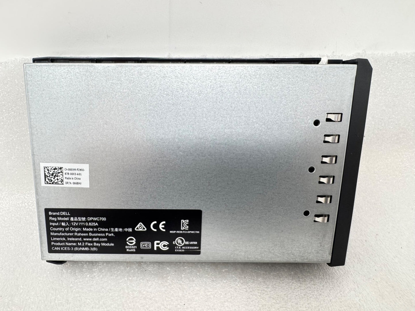 Dell M.2 SSD Flexbay Module for Precision T5820 T7820 T7920 66XHV 066XHV w TRAY