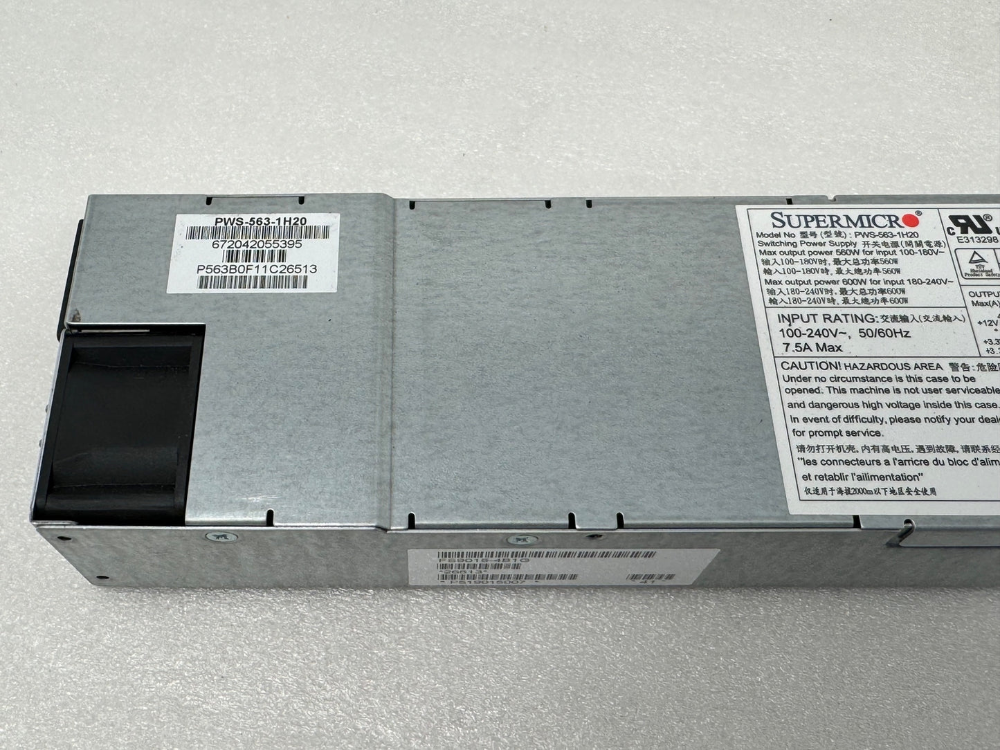 Supermicro PWS-563-1H20 560W/600W Gold Power Supply PSU TESTED