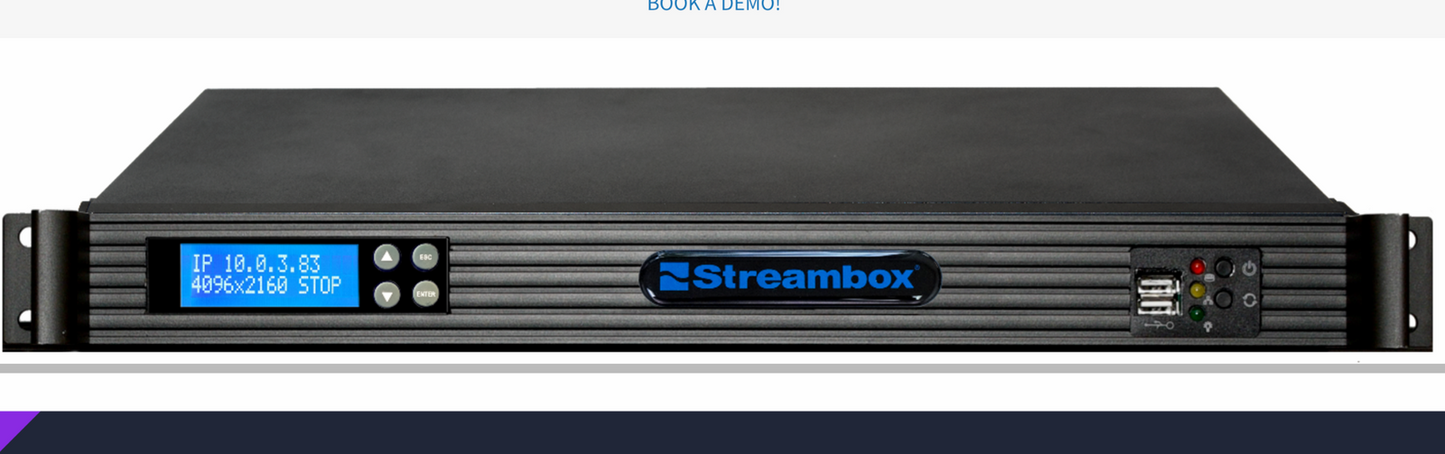 Streambox ACT-L5 Codec 12g-SDI audio video stereo encoder decoder Chroma 4K