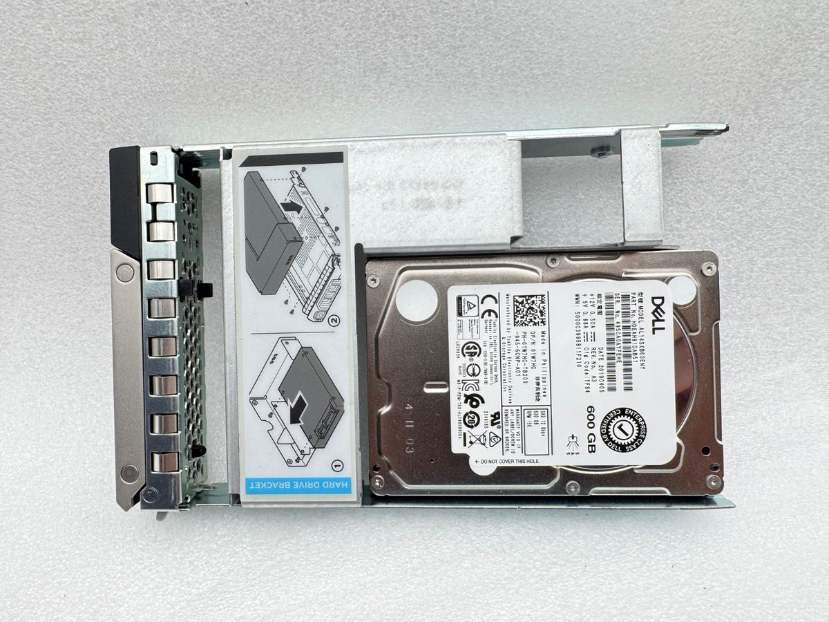 Dell Toshiba 600GB AL14SXB60ENY 15K SAS 1w7hc 3.5" 2.5 tray LFF 9w8c4 hard drive