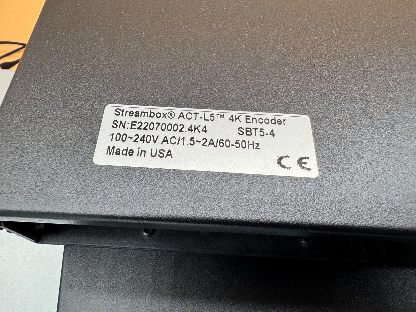 Streambox ACT-L5 Codec 12g-SDI audio video stereo encoder decoder Chroma 4K