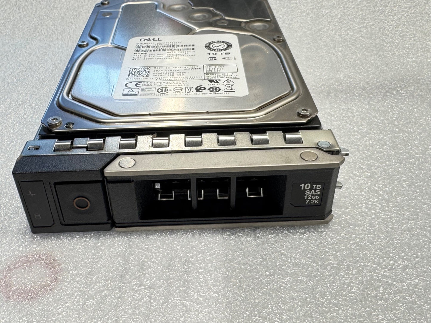 Dell 14YYC HDEPK40DAB51 Toshiba 10Tb SAS 7.2k 12Gbps 3.5" Hard Drive w 14G Tray