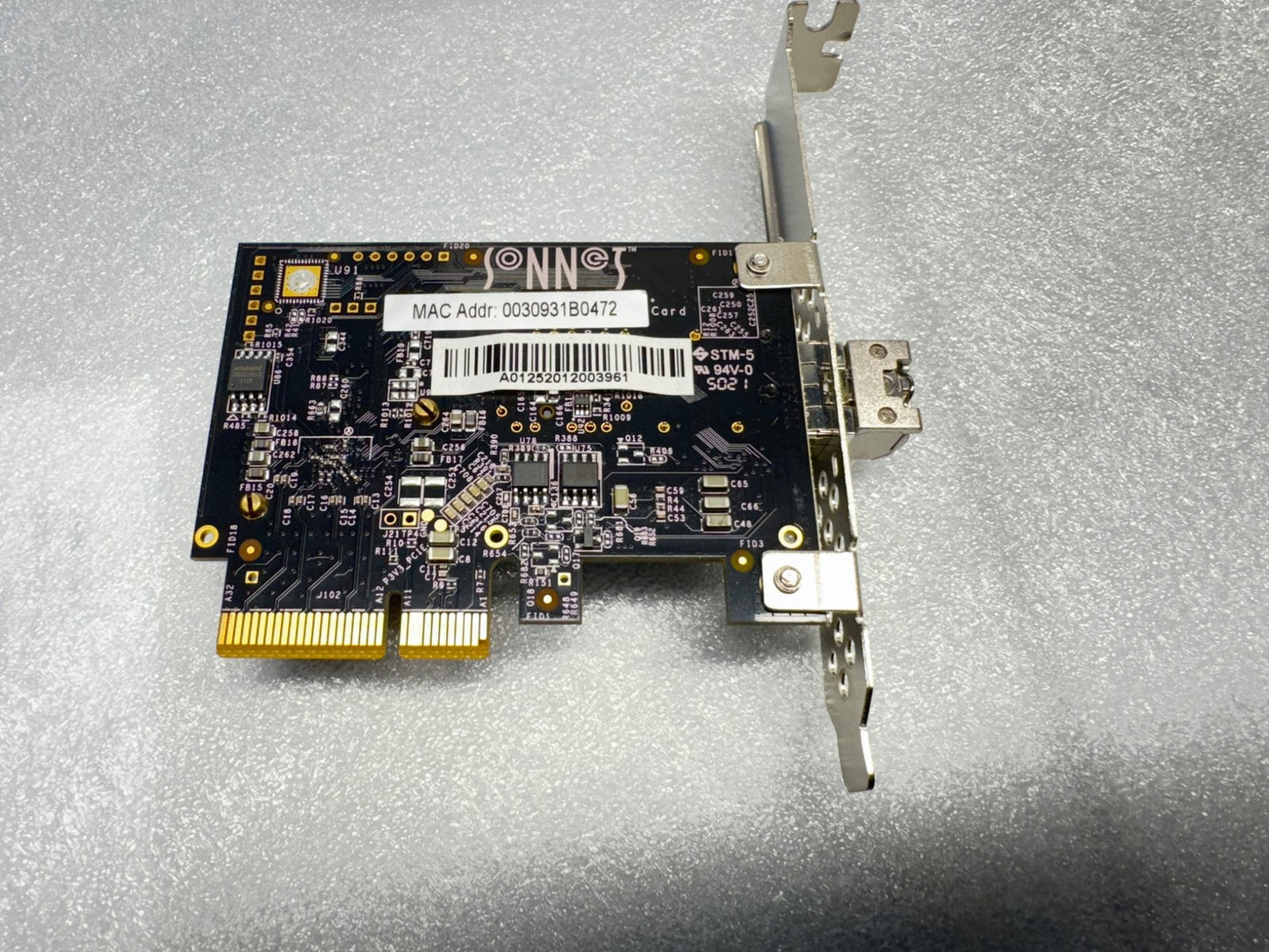 Sonnet Presto Solo 10GbE SFP+ PCIe Card with Transceiver BLT-SFP-SR-A 10Gbase