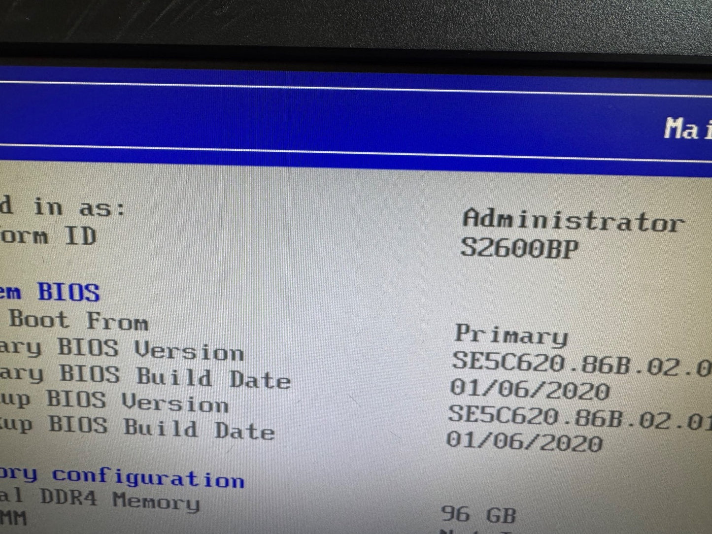 S2600BP HPC Server Node w 2x Xeon Silver 4114 LGA-3647 for Intel H2000 Hr2000