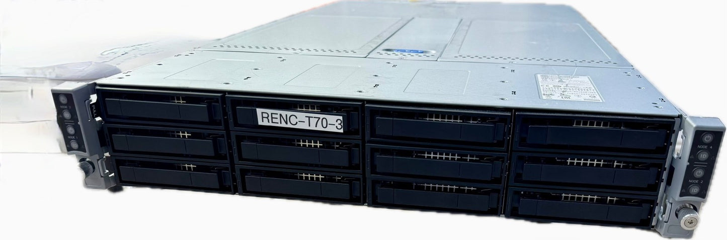 Intel H2000 2U 12x 3.5” LFF 4 Node S2600BP HPC Server 8x Xeon Silver 4114 2x PSU