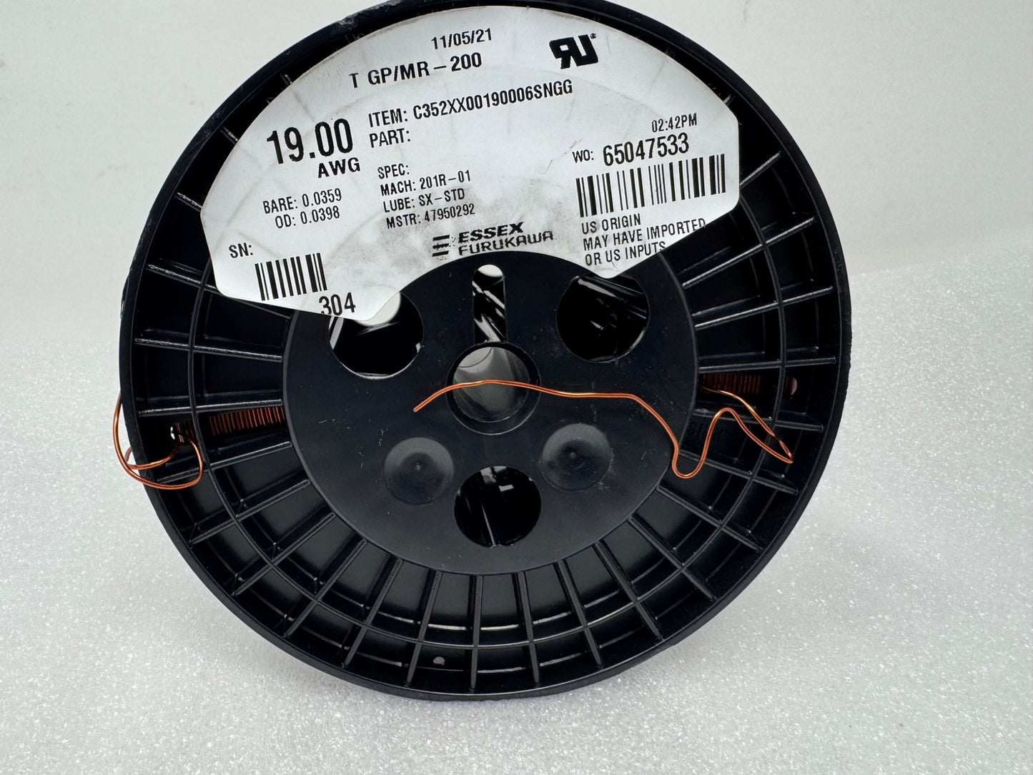 NEW ESSEX FURUKAWA Copper Magnet Winding Wire Enameled cable 19 AWG spool 11lb