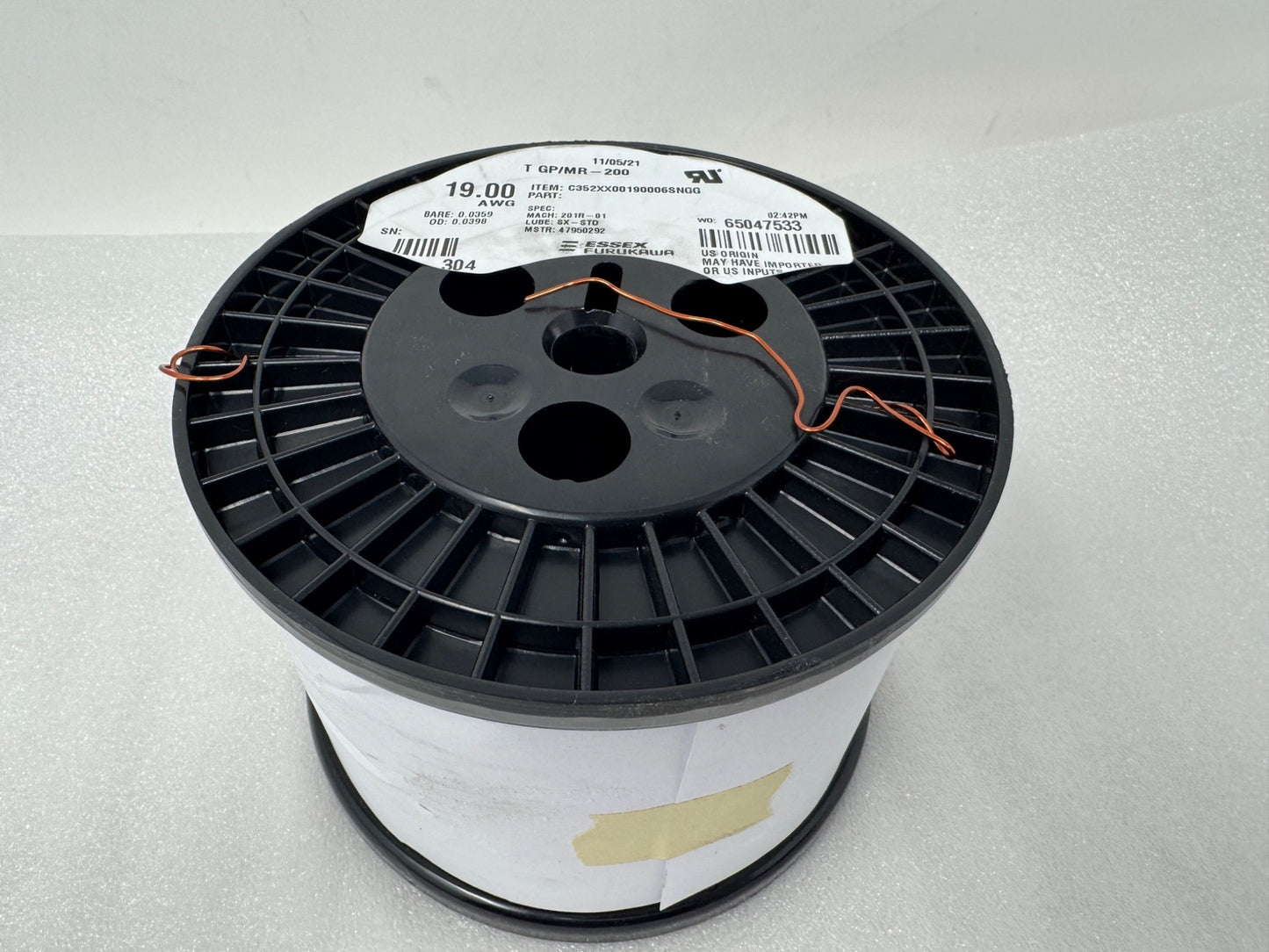 NEW ESSEX FURUKAWA Copper Magnet Winding Wire Enameled cable 19 AWG spool 11lb