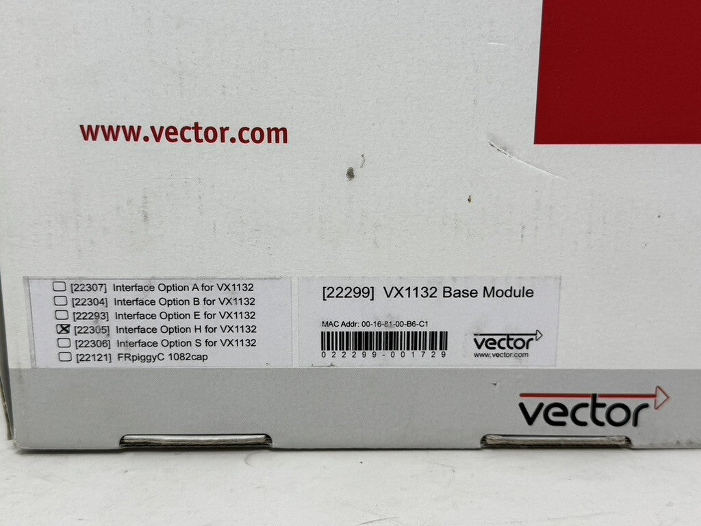 New in Box Vector VX1000 VX1132H Base Module Measurement Calibration Interface