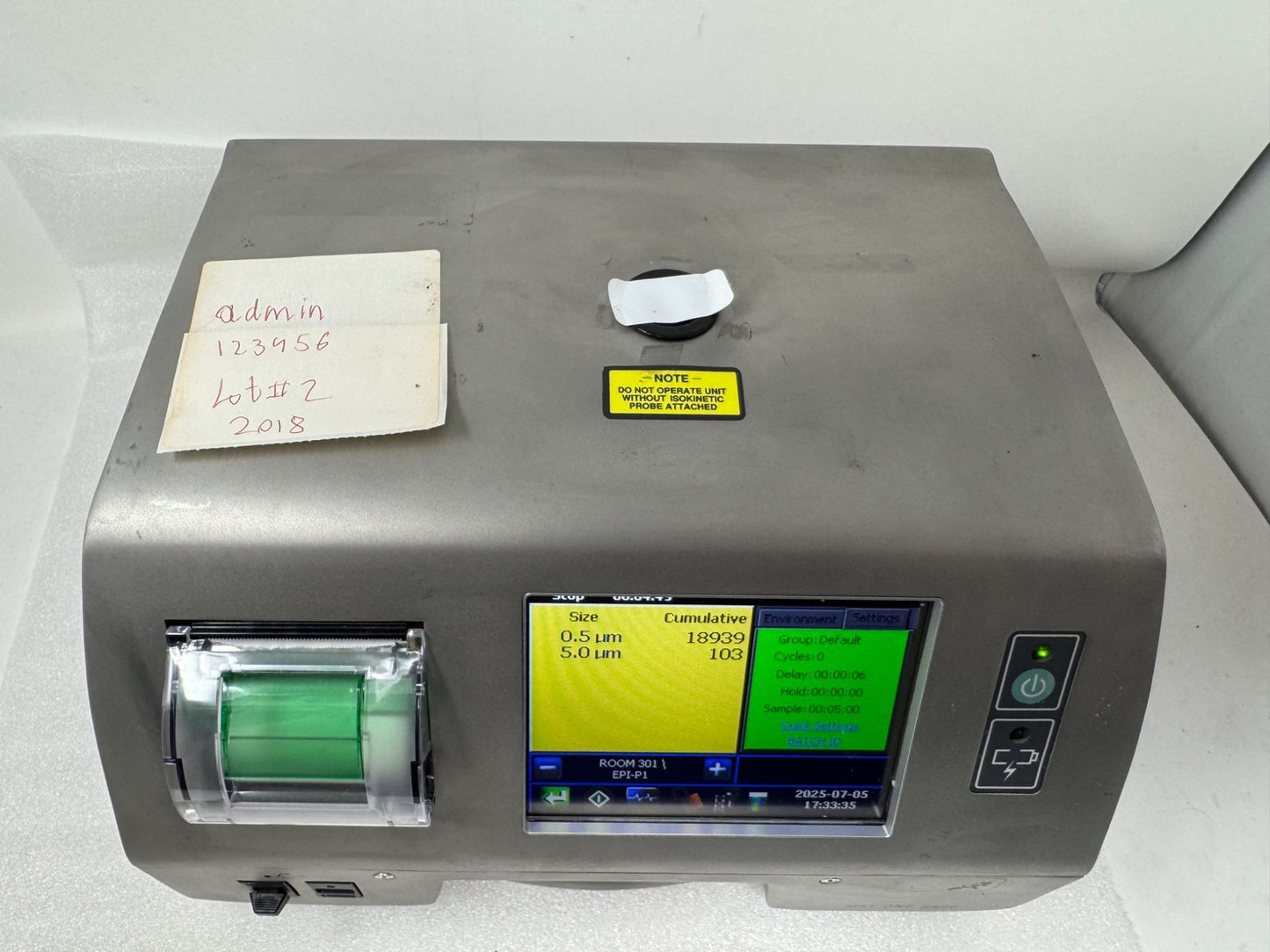 MET ONE HACH 3400 Portable Particle Counter Model 3415 MFD 2018 Lot#2 1804527010