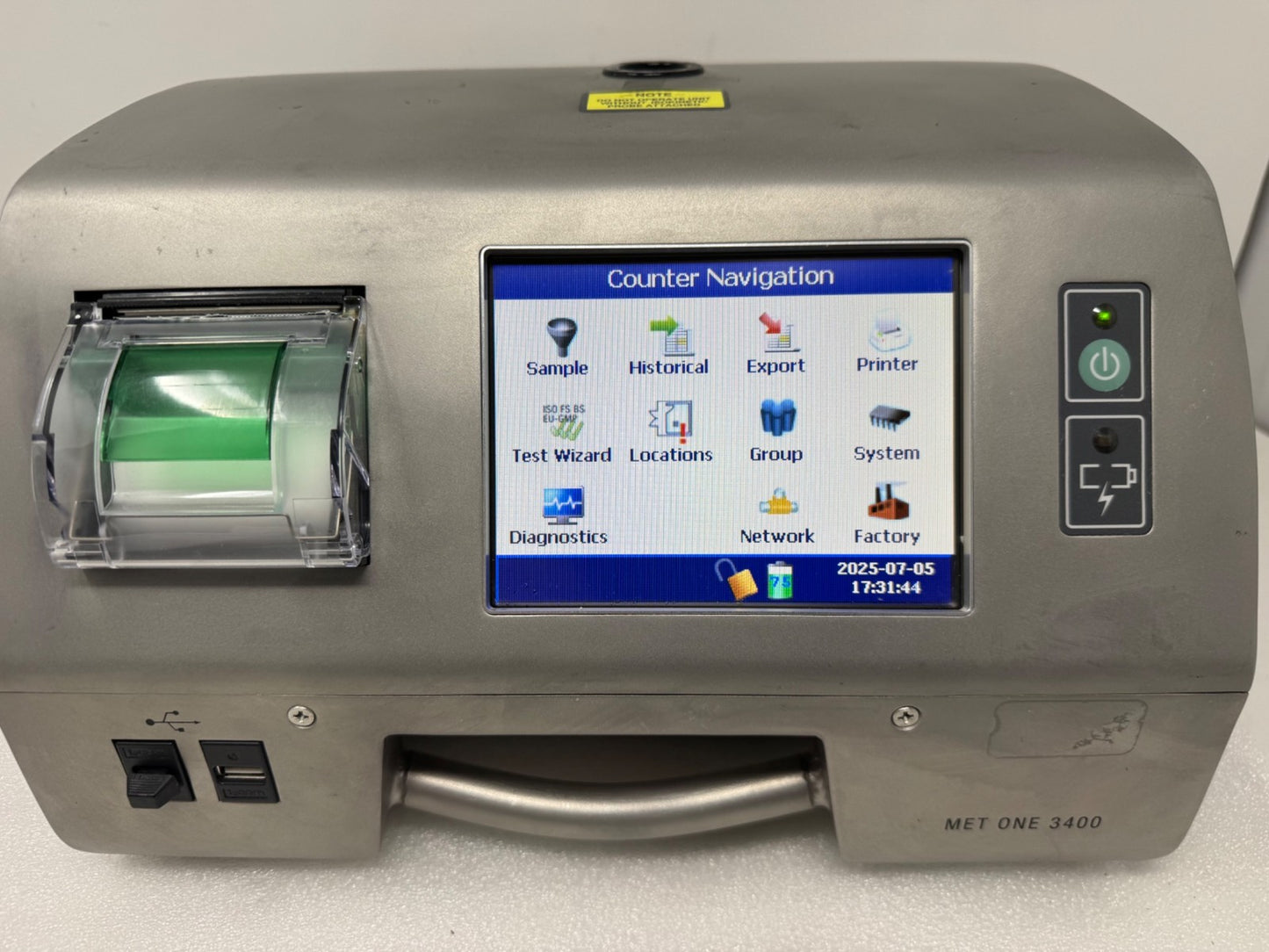MET ONE HACH 3400 Portable Particle Counter Model 3415 MFD 2018 Lot#2 1804527010
