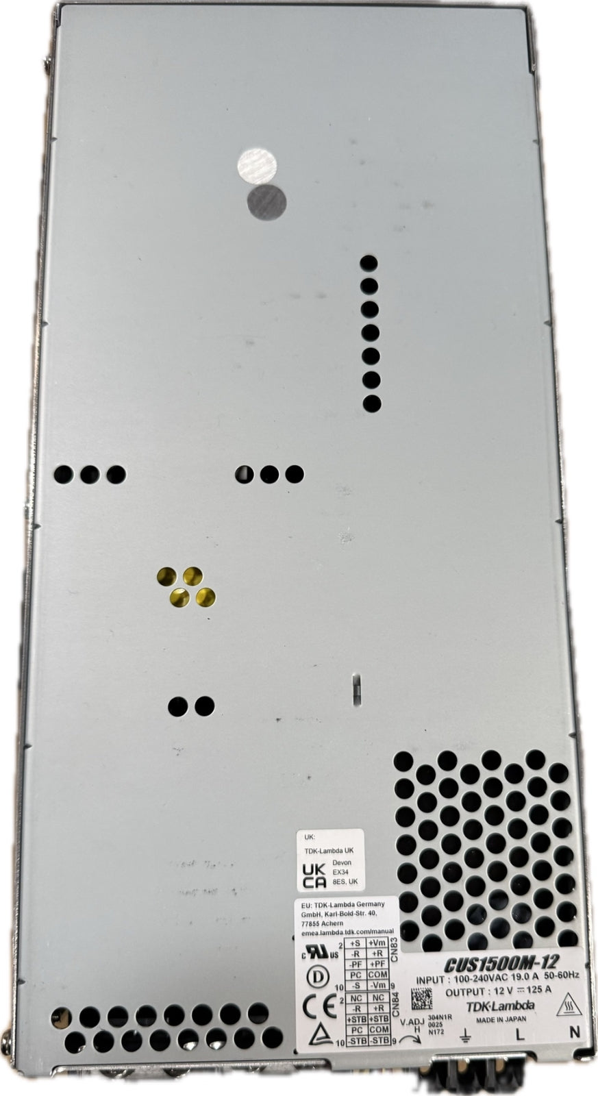 NEW Bulk CUS1500M-12 TDK-LAMBDA Industrial Switching power supply 12V 125A 1500W