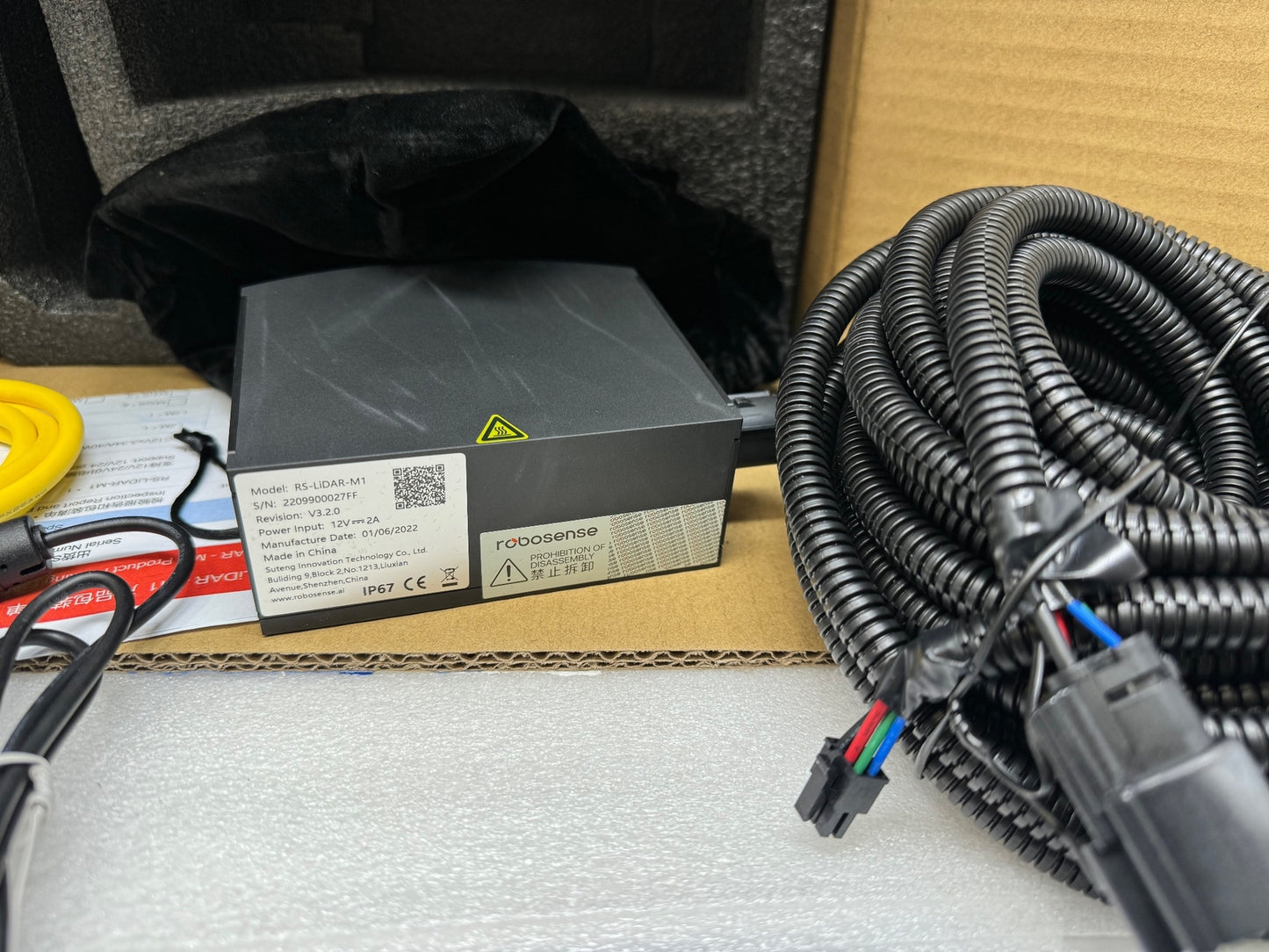 NEW RoboSense RS-LiDAR-M1 V3.2.0 M1 AUTOMOTIVE GRADE SOLID STATE LiDAR SENSOR