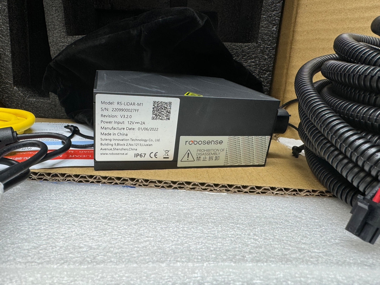 NEW RoboSense RS-LiDAR-M1 V3.2.0 M1 AUTOMOTIVE GRADE SOLID STATE LiDAR SENSOR