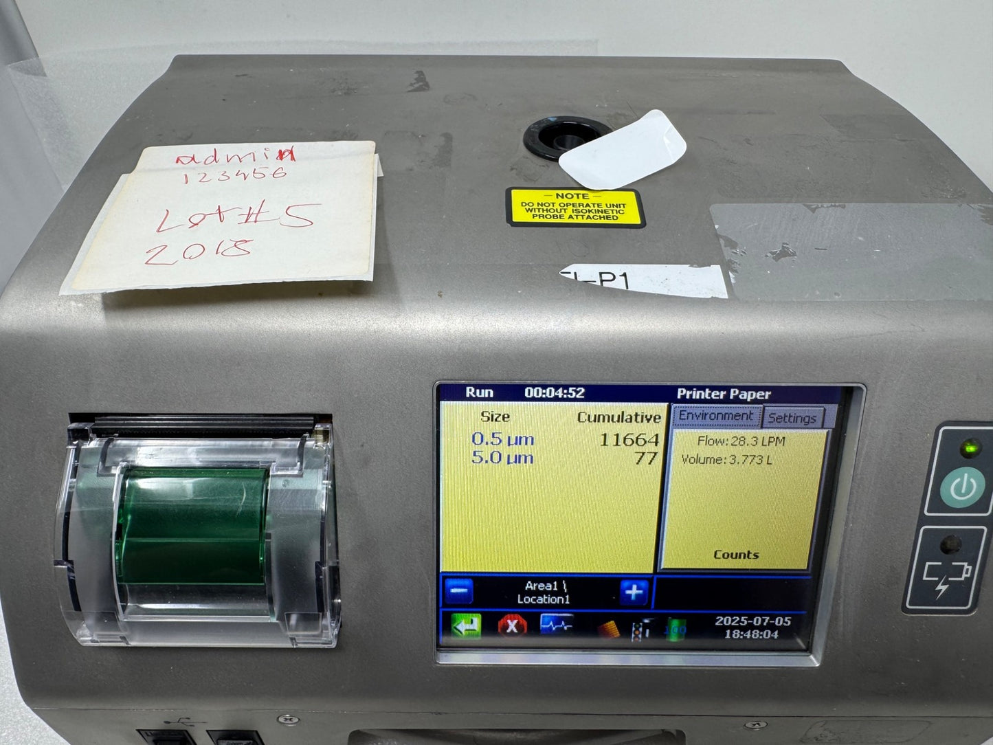 MET ONE HACH 3400 Portable Particle Counter Model 3415 MFD 2018 Lot#5 1804527009