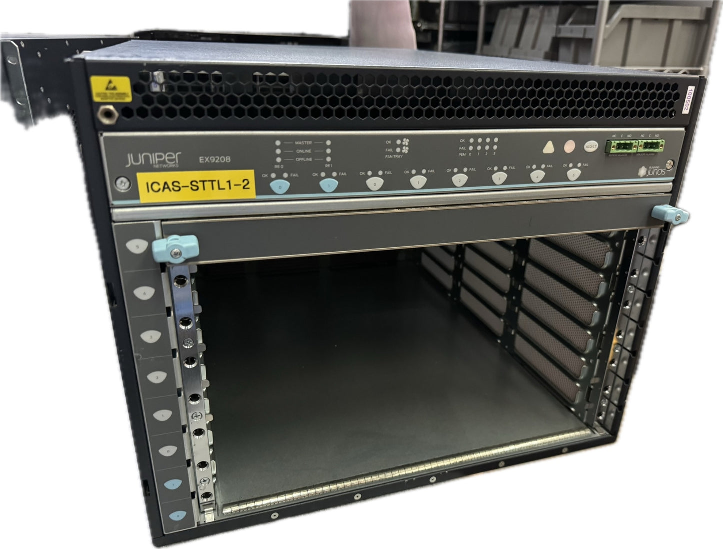 Juniper EX9208-CHAS-S-A EX9208 8-slot Switch Chassis w Fantray FANTRAY-MX480-HC