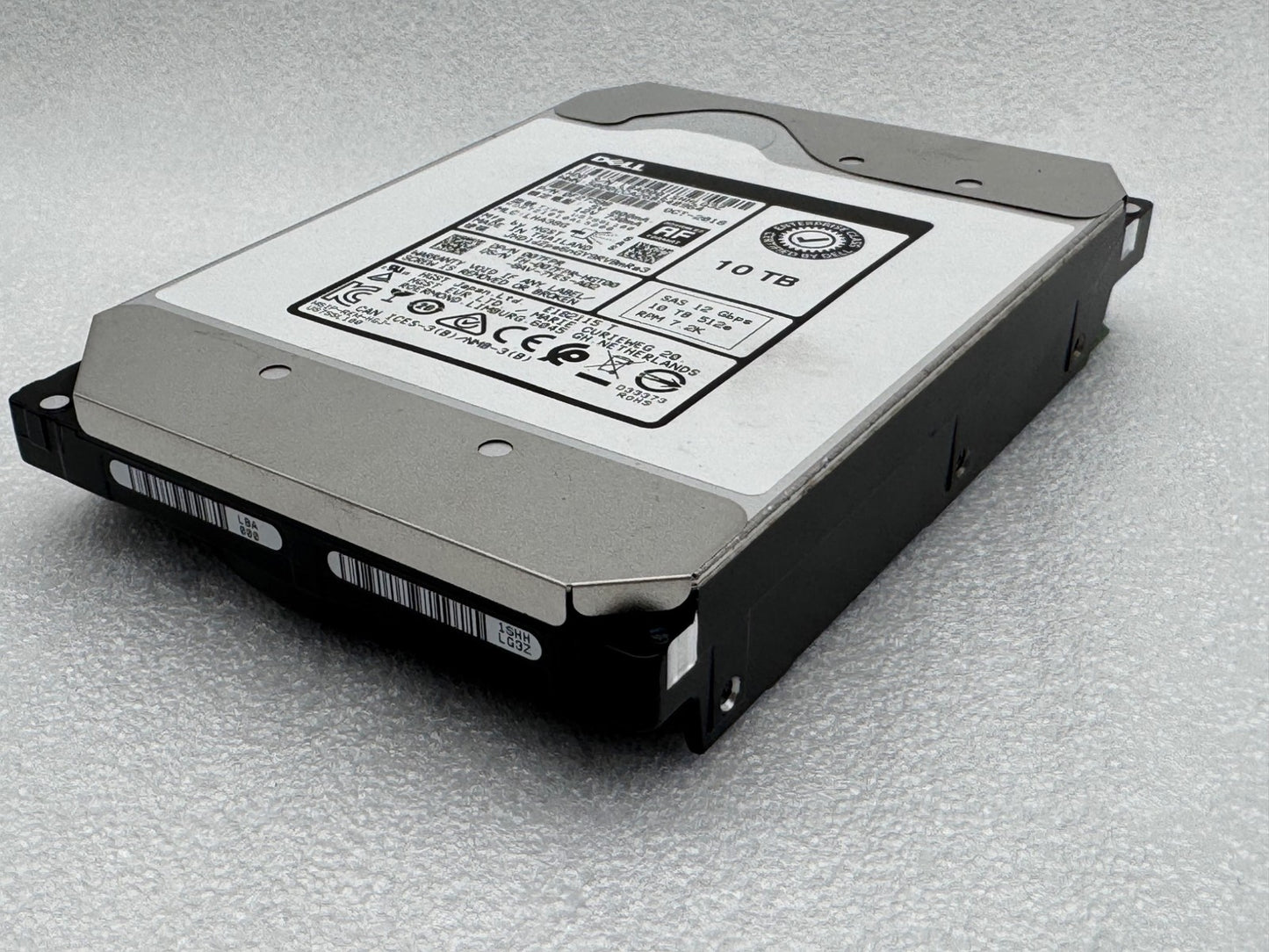 Dell 07FPR HUH721010AL5200 10TB 7.2K RPM 12Gb/s 3.5" SAS Hard Drive 0F27398 HDD