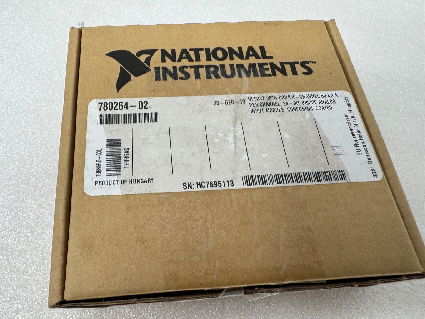 National Instruments, NI-9237 D-SUB C Series Strain/Bridge Input Module NEW OPEN