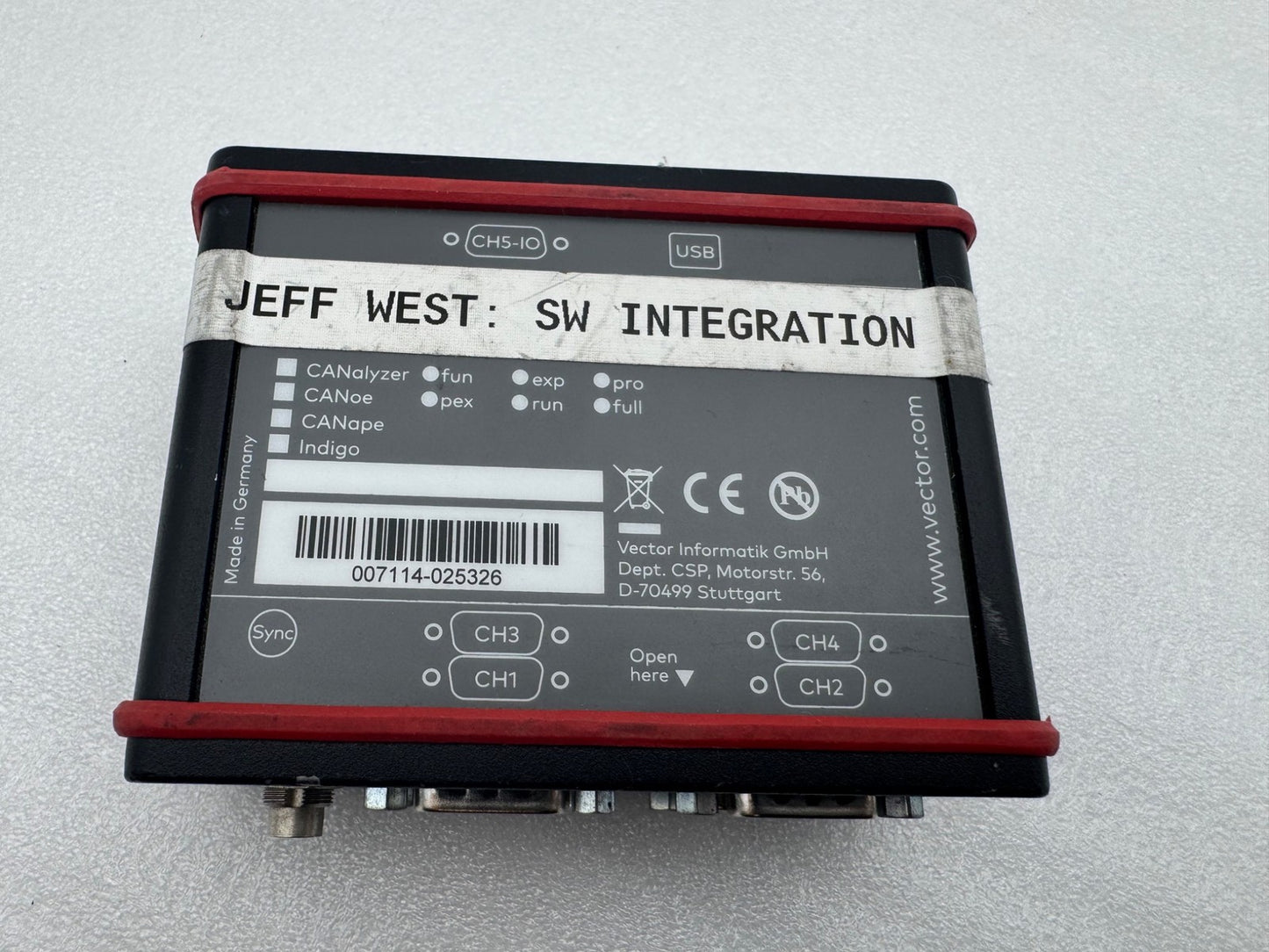 Vector VN1640A Network Interface module 3x Canpiggy 1057Gcap 1x Linpiggy 7269mag