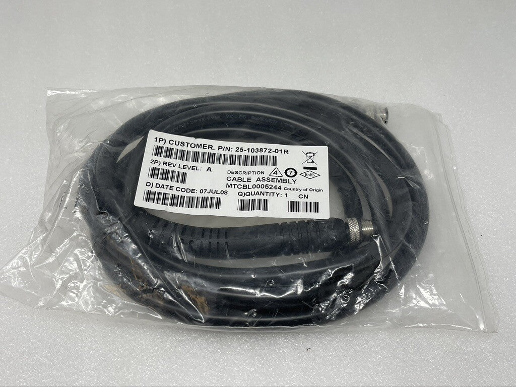 NEW BULK Zebra Motorola 25-103872-01R Symbol MC90XX Fork Lift Cradle Power Cable