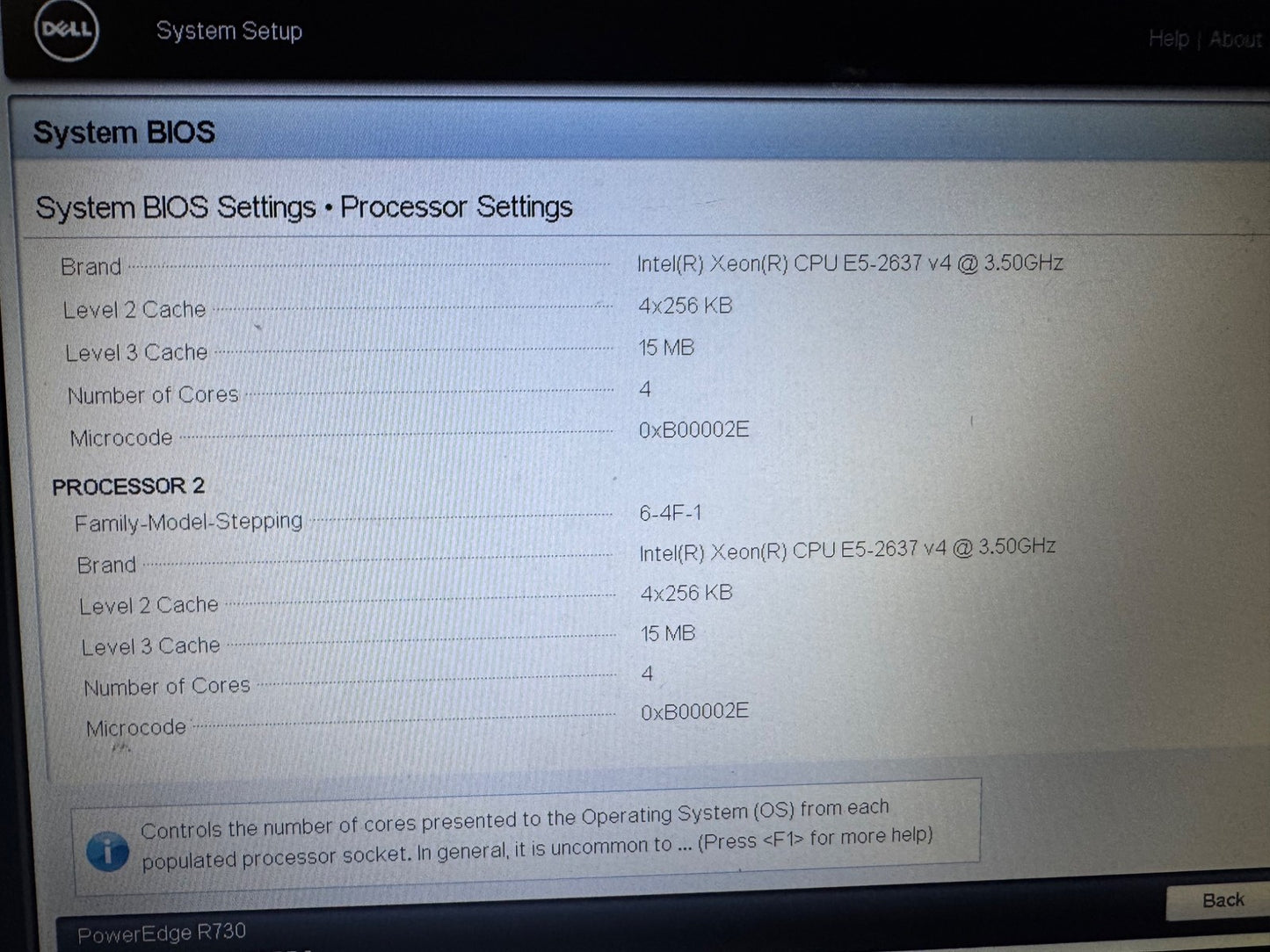 Dell R730 Server 8 bay 3.5" LFF 2x E5-2637 v4 3.5GHz Perc H730 2x PSU 750W L2