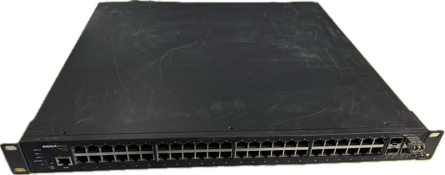 Signamax SC50010 48 port c-500 Gigabit PoE+ Full Power Managed Switch w 1x PSU