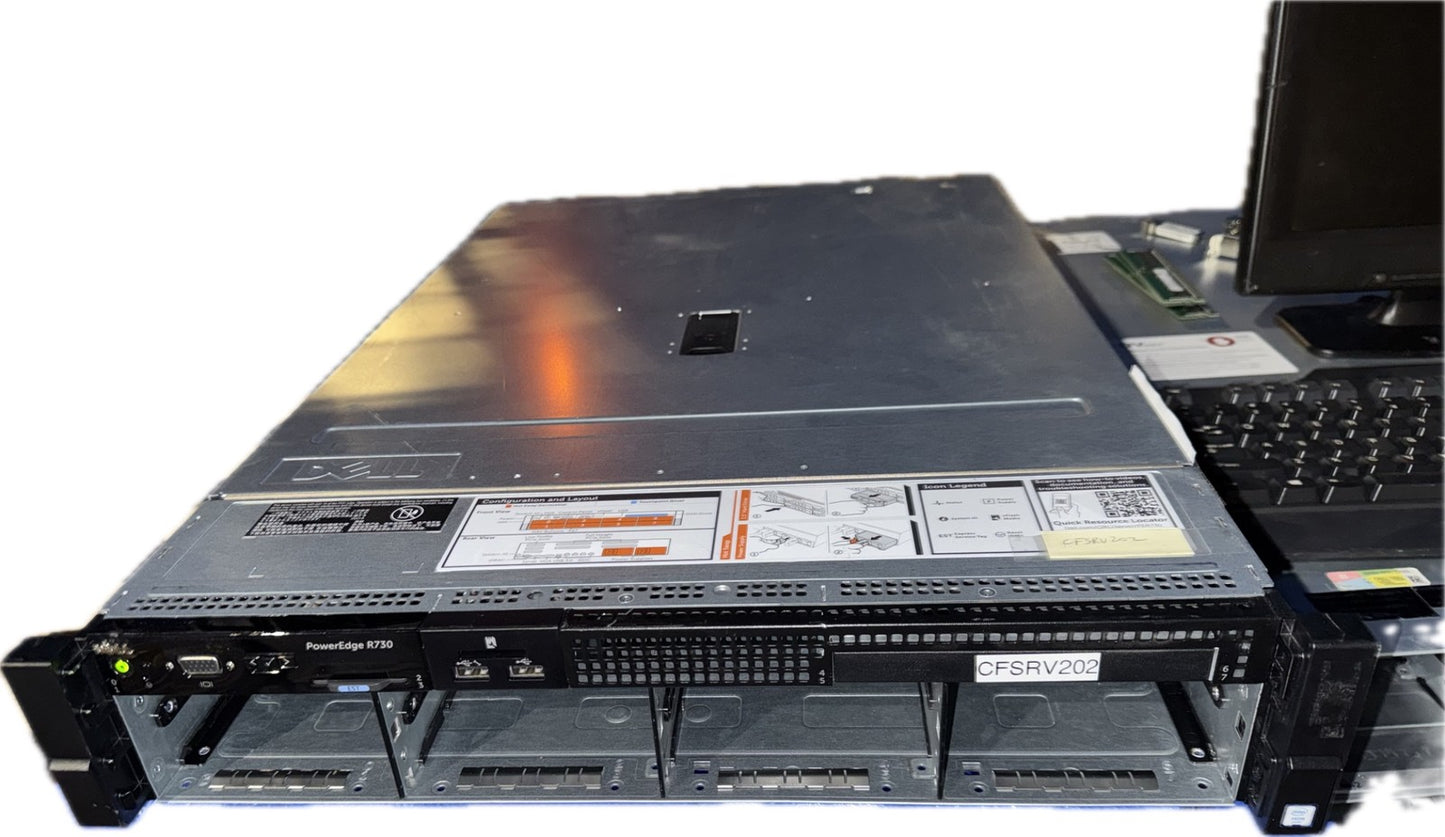 Dell R730 Server 8 bay 3.5" LFF 2x E5-2637 v4 3.5GHz Perc H730 2x PSU 750W L2