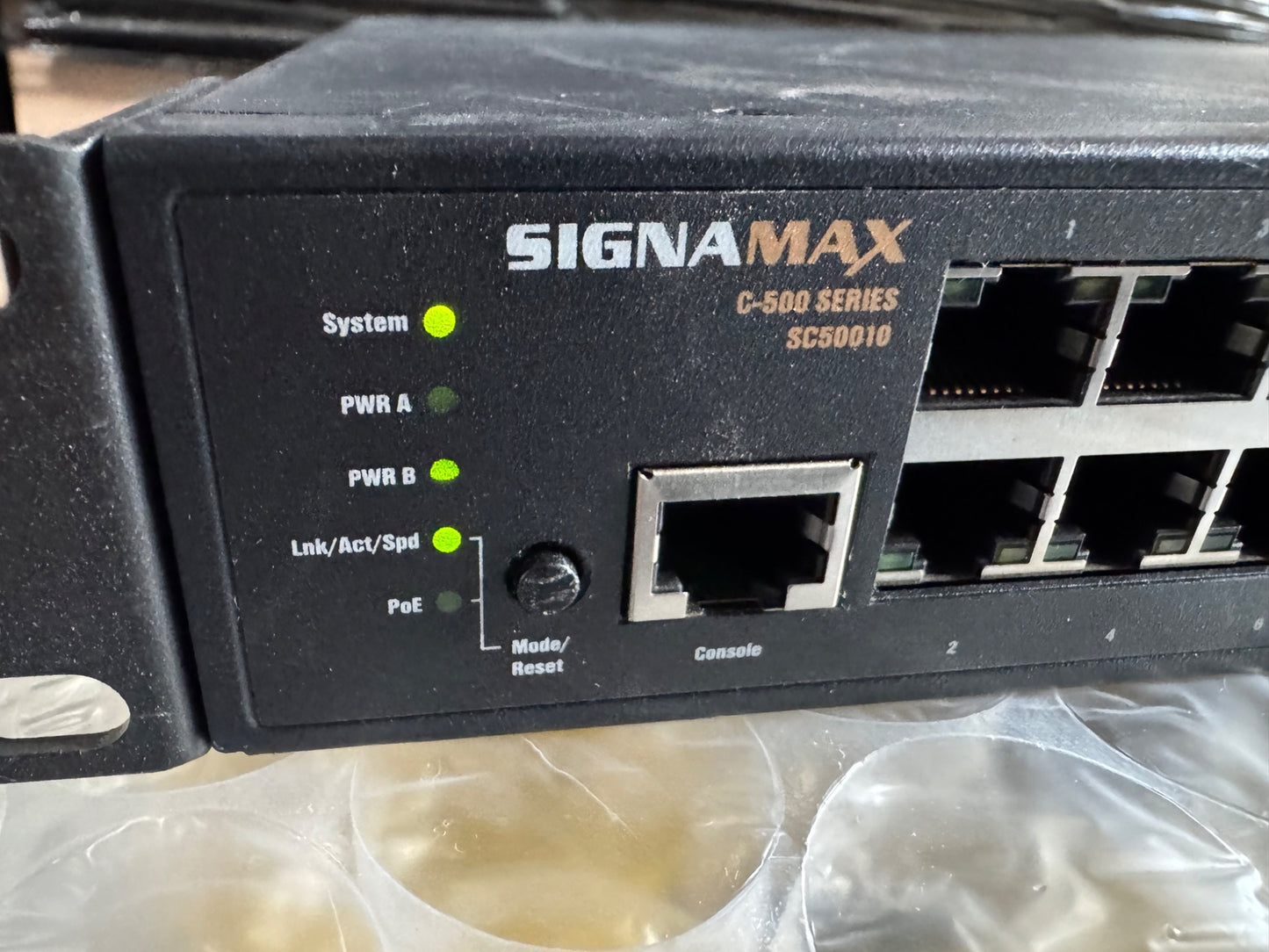 Signamax SC50010 48 port c-500 Gigabit PoE+ Full Power Managed Switch w 1x PSU