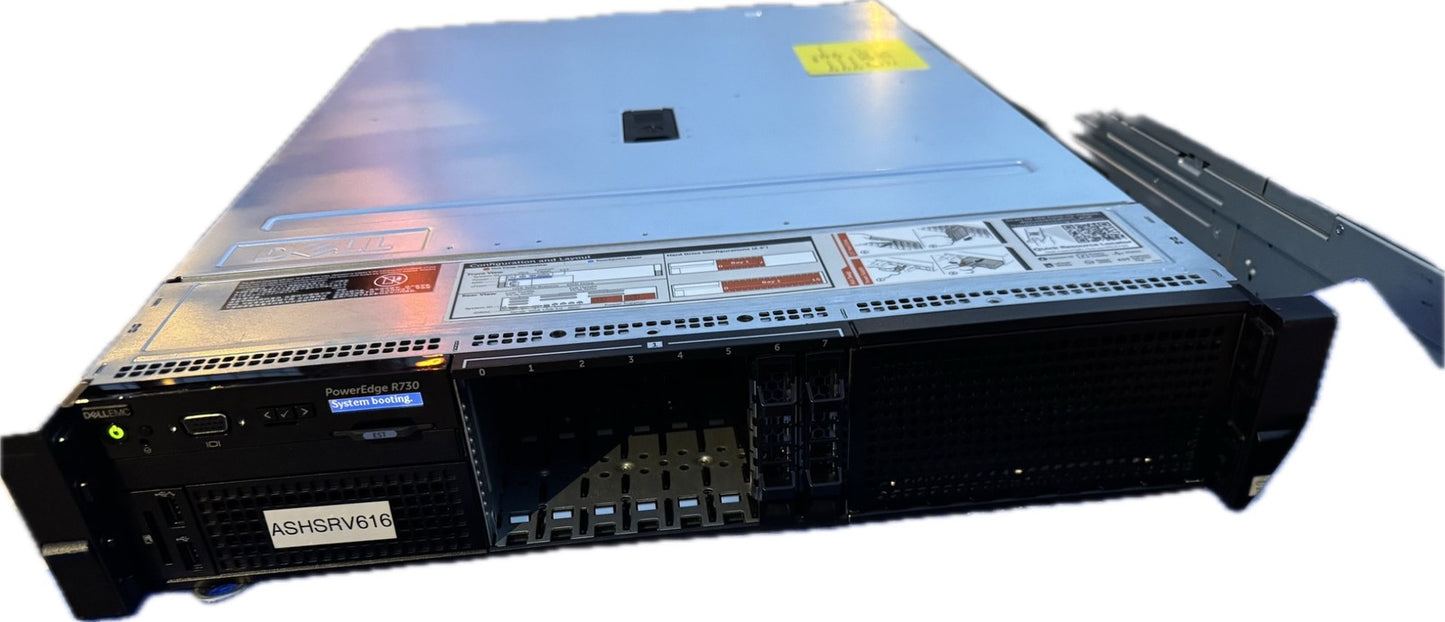 Dell R730 Server 8 bay 2.5" SFF 2x E5-2640 v4 2.4GHz Perc H730 2x PSU 495W L1