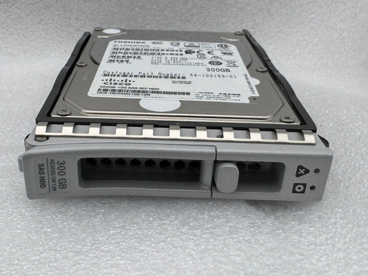 Cisco 300GB SAS 10k 12Gb/s 2.5" UCS-HD300G10K12N Server Hard Drive HDD w M5 Tray