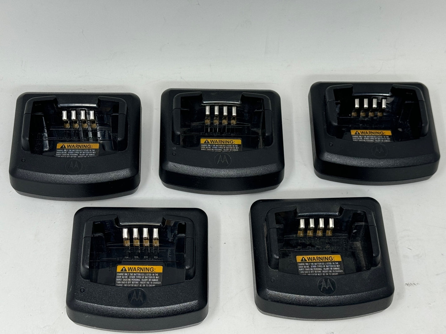 LOT 5x Genuine Motorola Radio Rapid Charger Base RLN6332A without AC adapters