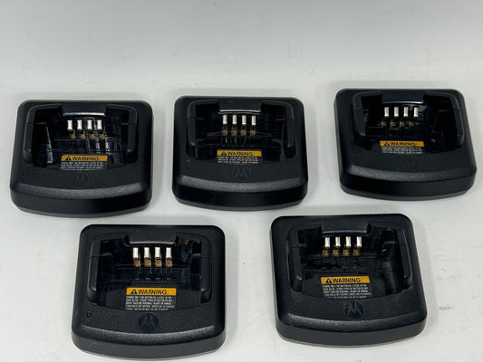LOT 5x Genuine Motorola Radio Rapid Charger Base RLN6332A without AC adapters