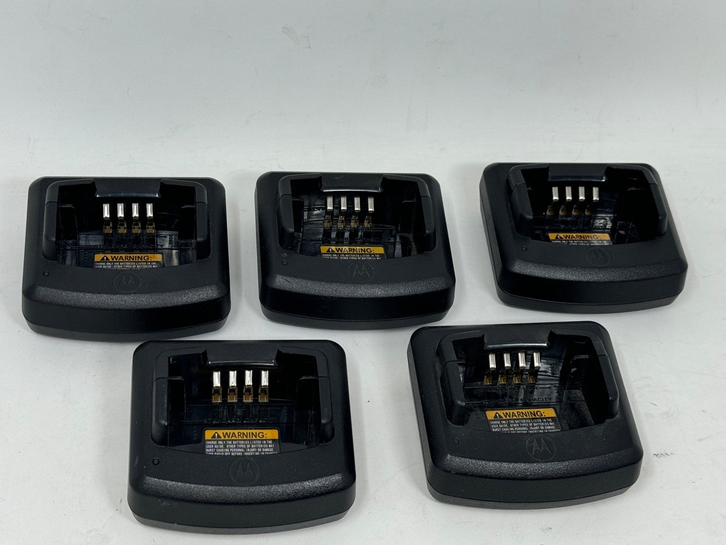 LOT 5x Genuine Motorola Radio Rapid Charger Base RLN6332A without AC adapters