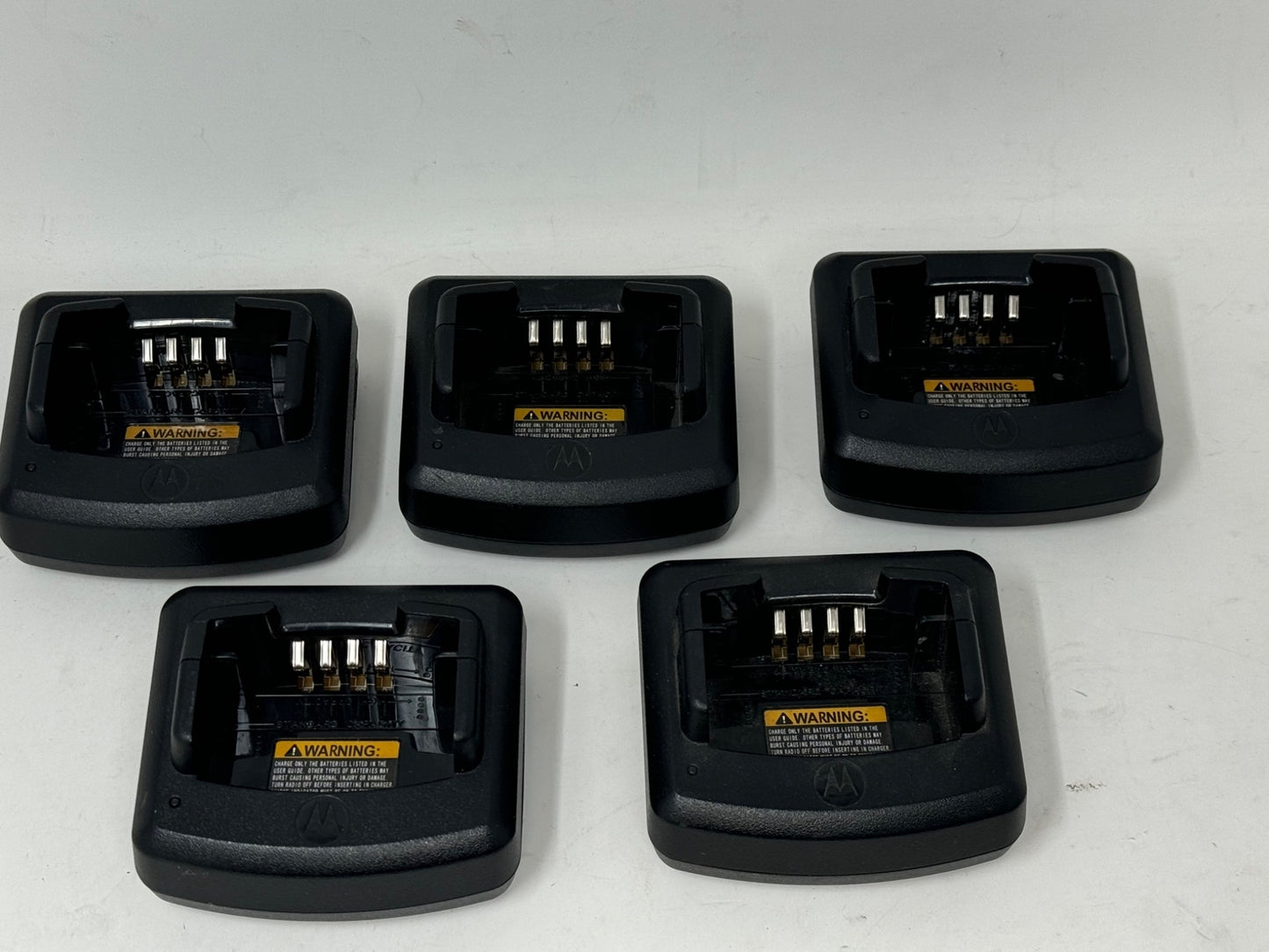 LOT 5x Genuine Motorola Radio Rapid Charger Base RLN6332A without AC adapters