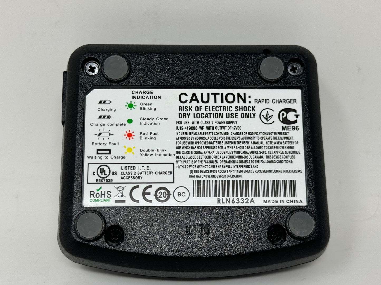 LOT 5x Genuine Motorola Radio Rapid Charger Base RLN6332A without AC adapters