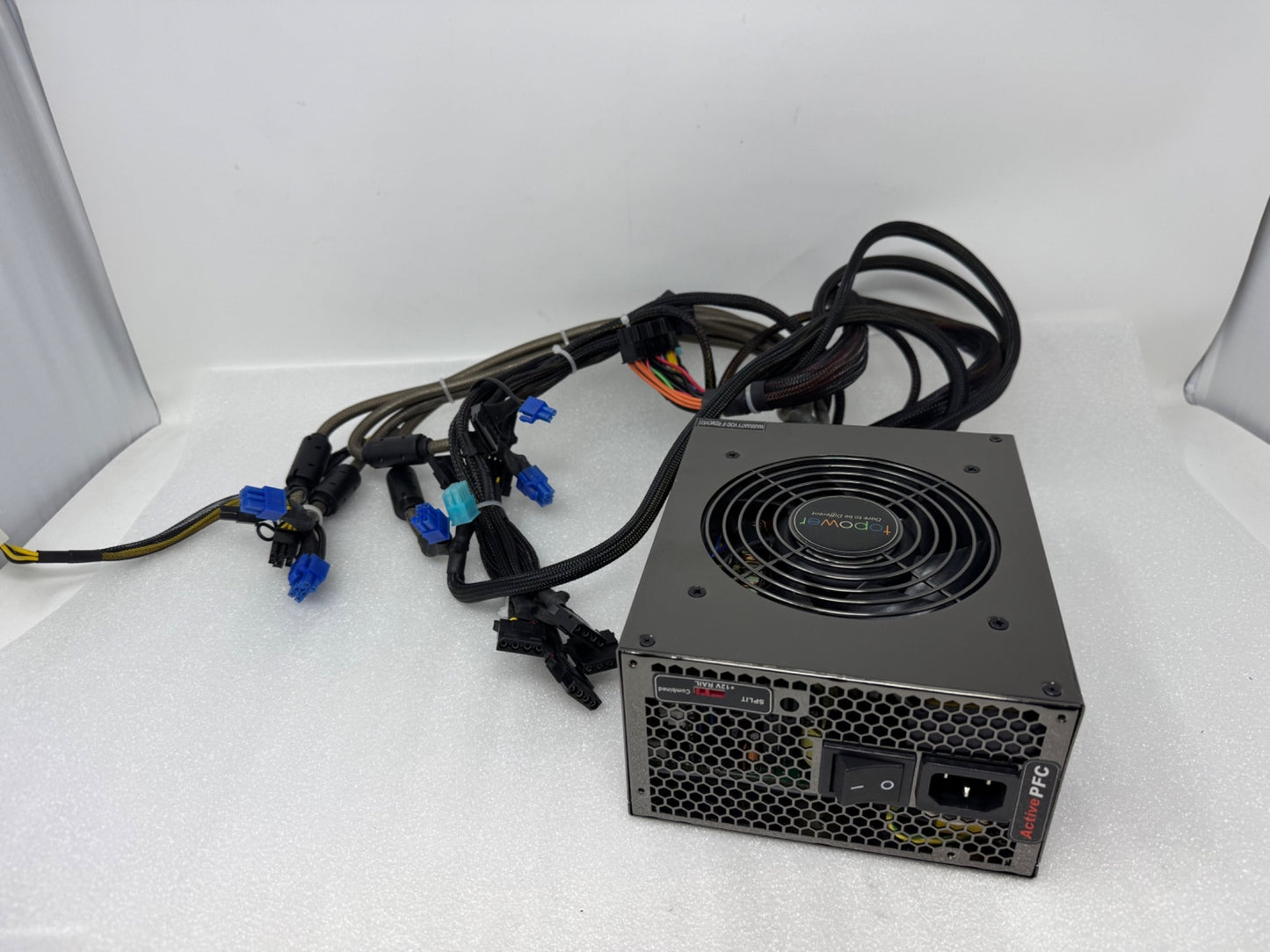 Topower Powertrain TOP-1500W Active PFC Computer ATX Power Supply PSU GPU Mining