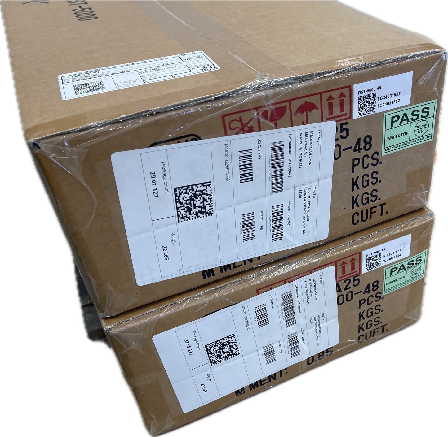 NEW Mean Well RST-5000-48 Switching DC Power Supply 380-480 220-277VAC 48V 105A