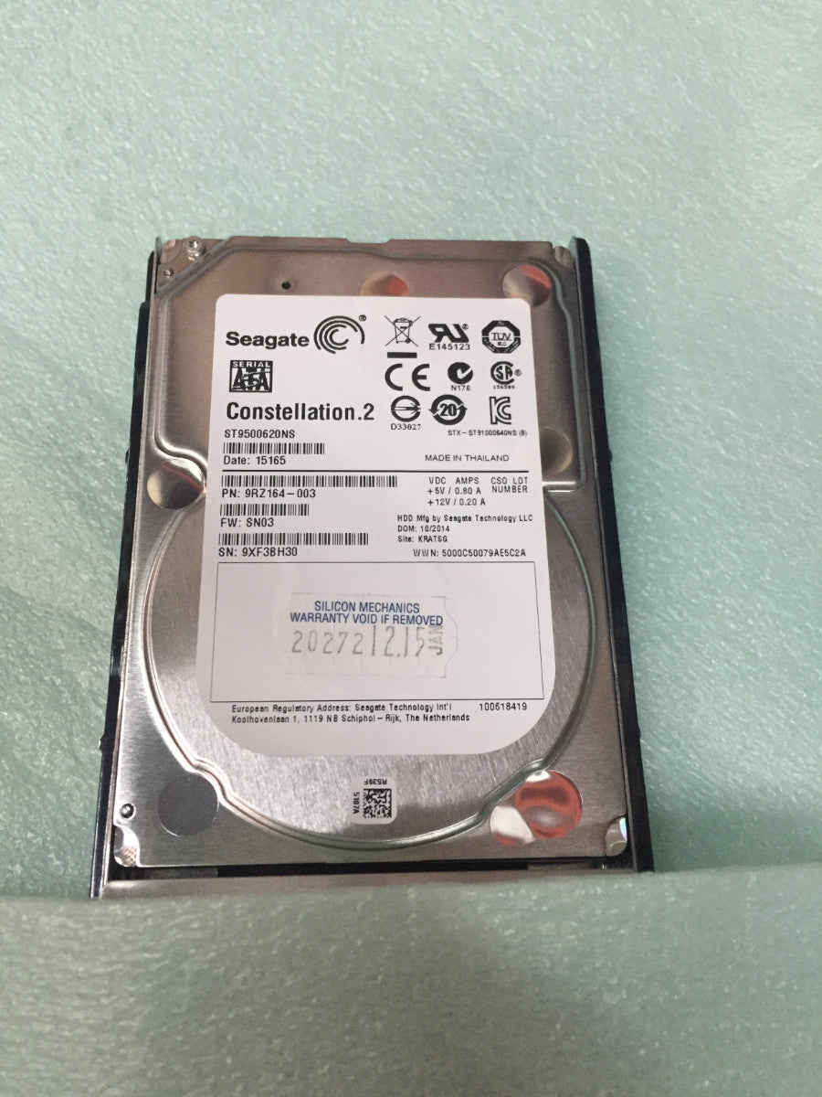Seagate ST9500620NS 500GB 2.5" SATA Server HDD 6Gb/s 7200RPM 64MB hard drive SFF
