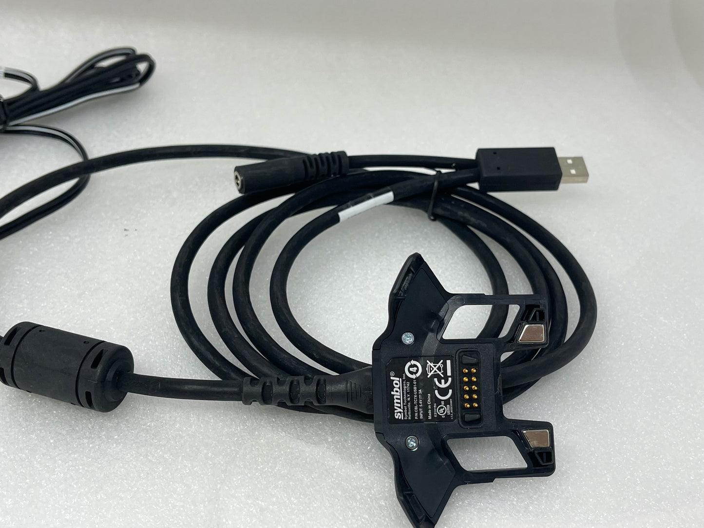 Zebra TC70 TC72 TC75 TC77 Snap on USB Charging Cable CBL-TC7X-USB1-01 w AC Power