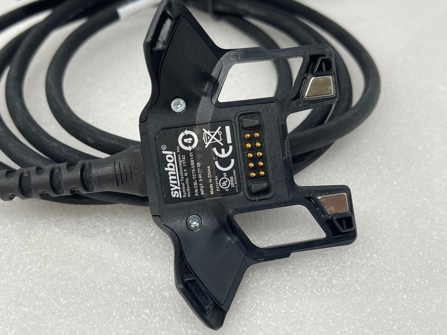 Zebra TC70 TC72 TC75 TC77 Snap on USB Charging Cable CBL-TC7X-USB1-01 w AC Power