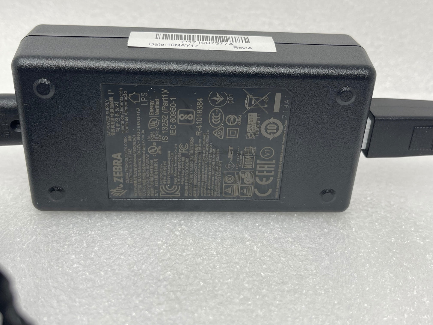 Zebra TC70 TC72 TC75 TC77 Snap on USB Charging Cable CBL-TC7X-USB1-01 w AC Power
